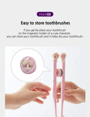 [BTS Official Merchandise] Fans Gift - K-Pop Idols Goods - BTS Character Figure Toothbrush with Convenient Magnetic Holder (Jung Kook) BTS Goods
