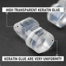 Keratin Glue for Hair Extensions 800 Pcs Keratin Glue Granule Pellet Hot Fusion Extensions Hot Melt Keratin Glue Tips for Hair Extensions LEEONS