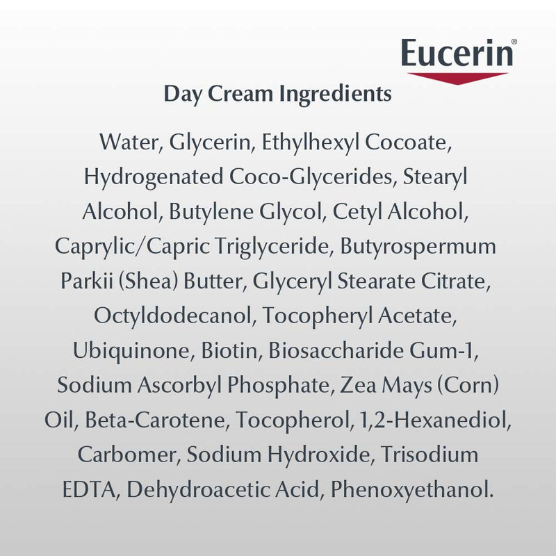 Eucerin Q10 Anti Wrinkle Day Face Cream + Night Cream | 1.7 Oz (2 Pack) Eucerin
