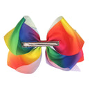 Boutique Large Big Grosgrain Ribbon Glitter Rhinestones Rainbow Bow Alligator Hair Clips for Girls,Teens CELLOT