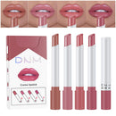 Mini Matte Cigarette Lipstick Pack Set Listick Kit, 4 Colors Matte Creme Moisturizing Lipstick, Long Lasting Waterproof Easy To Color Cute Tube Women Make up Cosmetic Lipsticks 4-Pack (Set03) evpct