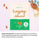 Everyday Almond Skin Strengthening Mask With No Harsh Chemicals - Strengthening and Anti-Aging (Pack of 5) FACETORY Store