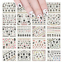 ALLYDREW 24 Sheets Globetrotter Nail Stickers Nail Art Paris Nail Stickers Patriotic Nails allydrew
