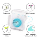 COCOFLOSS Coconut-Oil Infused Woven Dental Floss | Mint | Dentist-Designed | Vegan and Cruelty-Free | 8 month Supply (32 Yds x 4 Units) Cocolab