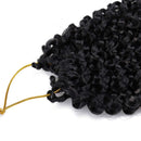 7 Packs Passion Twist Hair 22 Inch Water Wave Synthetic Braids for Passion Twist Crochet Braiding Hair Goddess Locs Long Bohemian Curl Hair Extensions (22Strands/Pack, 1B