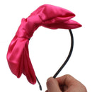 Women 8" Super Big Bows Hairstyle Hair Hoop Silky Fabric Hair Bows HeadBand for Girls Teens (Hot Pink) CELLOT