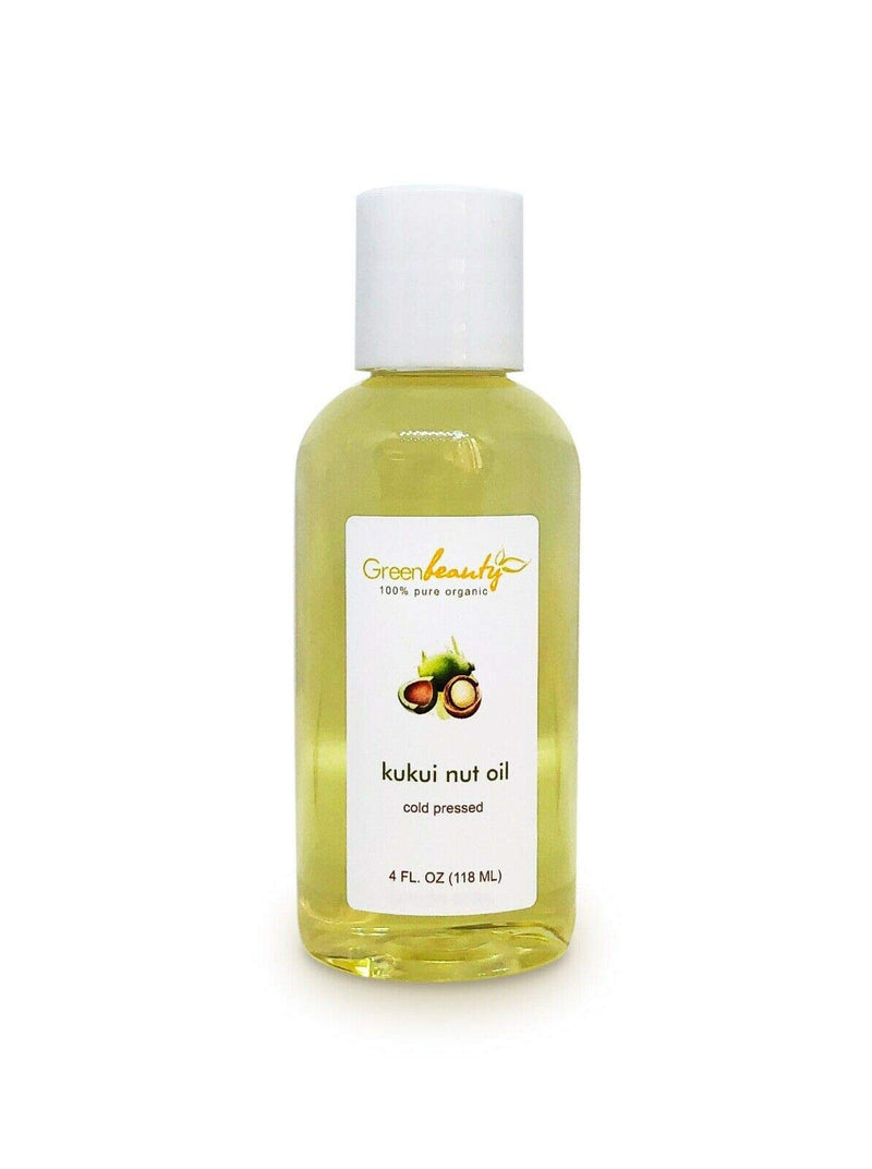 KUKUI NUT OIL Organic Cold Pressed Unrefined | 100% Natural Available in Bulk | Carrier for Essential Oils, Face, Skin, Hair Moisturizer, Soap Making | Sizes 2OZ to 7 LBS | (4 OZ) Soapeauty
