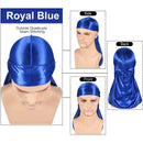 4+2 Silky Durag & Wave Cap Sets, Satin Doo Rags Compression Cap Pack for Men, D ROYBENS