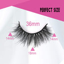 SWINGINGHAIR 3D Mink Lashes, False Eyelashes 18mm Mink Eyelashes Natural Look, Wispy Soft Real Mink Lashes for Women Makeup Handmade Strips Eyelashes with Tweezers 1 Pair K17 SWINGINGHAIR Store