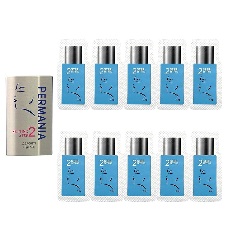 PERMANIA lash Lift Sachet Kit,Eyelash Perm Kit, Fast Lash Lifting 5 Minutes DIY At Home With Strong Glue Disposable Sachet Professional Lash Perming Kit Last 8 Weeks PERMANIA