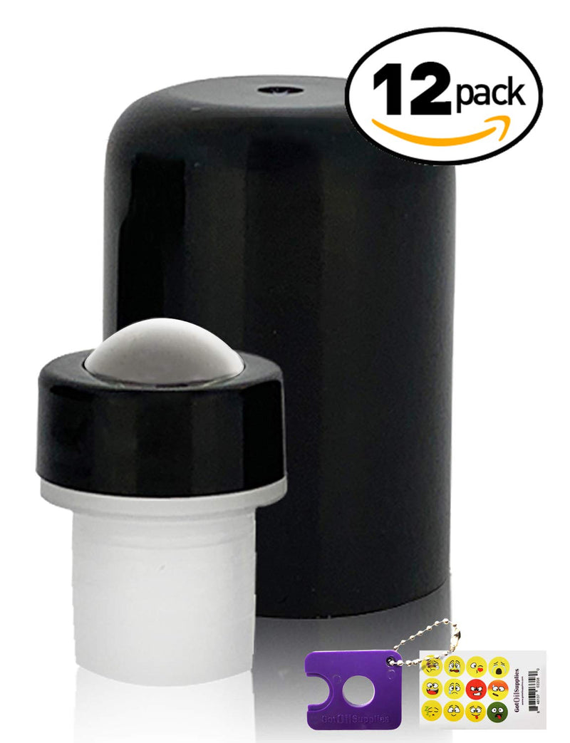 Roller Balls for Essential Oils The Perfect Essential Oil Accessories Fitments to Turn your 5 ml and 15 ml EO Bottles into Roller Bottles 12 Pack by Got Oil Supplies Discount Manufacturing & Distributing