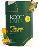 ROOT LABS Turmeric Gummies I No Added Sugar I 95% Curcumin & Black Pepper Extract I for Adults & Children I Non-GMO I 100% Natural & Organic I Third Party Tested I 500 mg I 60 Gummy Infinity Warehouse