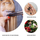 Keratin Glue for Hair Extensions 800 Pcs Keratin Glue Granule Pellet Hot Fusion Extensions Hot Melt Keratin Glue Tips for Hair Extensions LEEONS