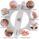 Makartt Nail File 100 180 Grit Zebra Nail Files for Acrylic Nails Poly Nail Gel Emery Boards Quality Nail Files 10 Best Pro Nail Filers Doubled Sides Washable Nail Art Manicure Pedicure Tools Makartt