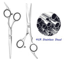 ESSOY Professional Hair Cutting Scissors/Shears (6.5-Inches), Stainless Steel Haircut Scissor with Fine Adjustment Screw for Home Salon,Barber Hairdressing Scissor for Women Men Kids Essoy