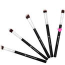 Under Eye Concealer Brush - Beauty Junkees Mini Flat Top Kabuki with Synthetic Bristles for Concealing, Blending, Setting, Buffing with Powder, Liquid, Cream Cosmetics, Vegan Makeup Brushes Beauty Junkees