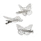 OBTANIM Butterfly Hair Clips, 12 Pcs Cute Metal Butterfly Hair Claw Pins Barrettes Accessories for Girls and Women (Silver) OBTANIM