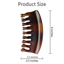 DEEKA 6 Inches Extra Large Size Hair Claw Clips Thick Long Hair Clips Resin Plastic Tortoise Shell Hairpins Fashion Stylish Hair Grips Hair Barrettes for Women (Brown) DEEKA