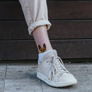 WIRESTER Temporary Tattoo Stickers for Girls Boys Kids Adults, Fake Tattoos on Face Hand Neck Wrist Party Favor Body Art, Tattoo Sheet 6 x 7.87 inch - Dog Designs (Basset Hound, Chihuahua, Bulldog) WIRESTER