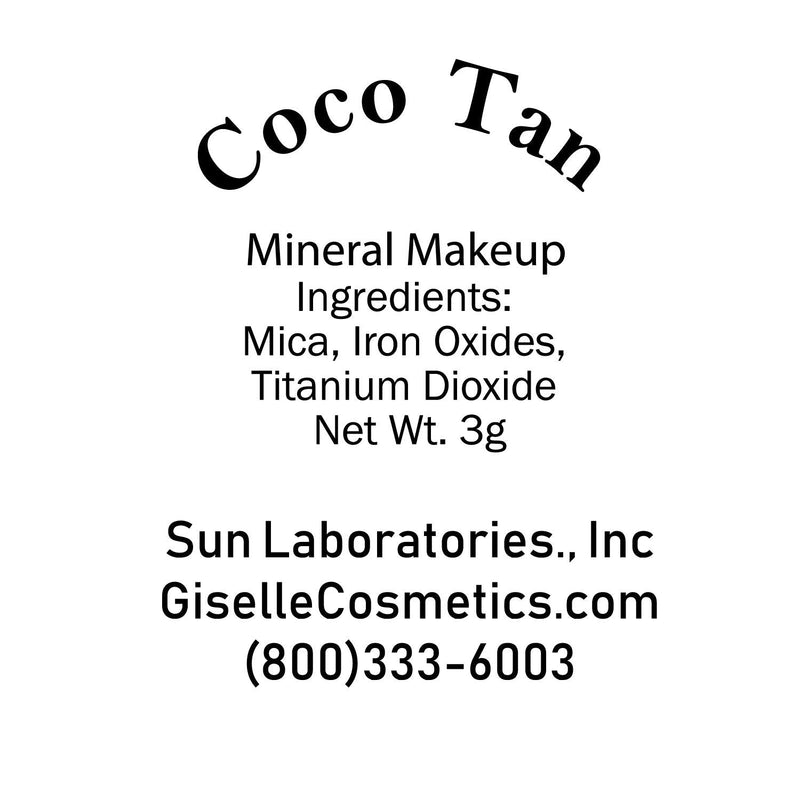 Giselle Cosmetics Loose Powder Organic Mineral Eyeshadow - Coco Tan - 3 gms Giselle Cosmetics