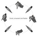 Dragonhawk Rotary Tattoo Pen Machine Kit, Mast Tour Tattoo Permanent Makeup Gun 50Pcs Cartridges Needles Power Supply Color Inks with Carry Case Dragonhawk