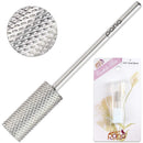 PANA Nail Carbide Cylinder Bit - Two Way Rotate use for Both Left and Right Handed - Fast remove Acrylic or Hard Gel - 3/32" Shank - Manicure, Nail Art, Drill Machine (Fine, Silver) PANA