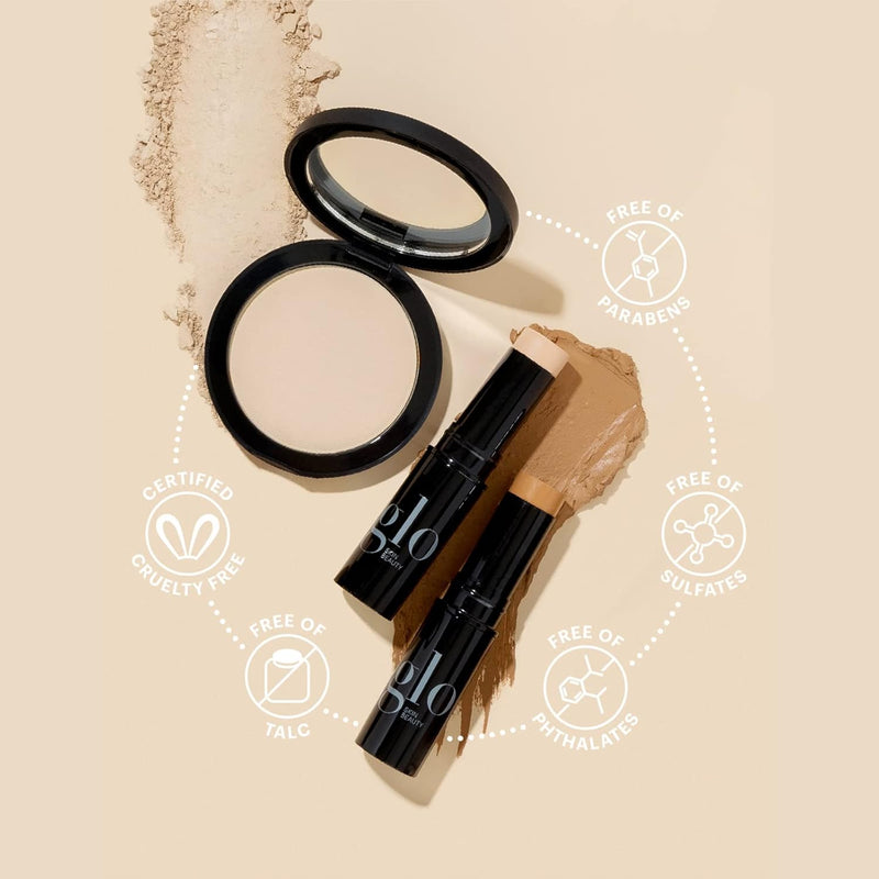 Glo Skin Beauty Luminous Liquid Mineral Foundation Makeup with SPF 18 (Café) - Improves Uneven Skin Tone, Smooths & Corrects Imperfections, Sheer to Medium Coverage, Dewy Finish Infinity Warehouse