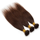 Silky Straight Human Hair Bundle Sew in Brazilian Hair Weft 14 inches Dark Brown 1 Bundle 100g Soft Long Remy Hair Weave Extension for Afro American Black Women