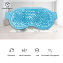 Permotary 2PCS Gel Eye Mask Reusable Hot Cold Compress Pack Eye Therapy ,Therapeutic Gel Eye Spa Pad for Puffiness /Dark Circles/Eye Bags /Dry Eyes/Headaches/Migraines/Stress Relief-Blue &Green Permotary Store
