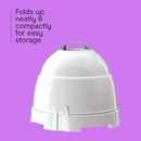 Conair Pro Style Bonnet Hair Dryer, 2 Heat Settings, Adjustable Height, Extra-Large Hood Size, 1875W Pro Style Bonnet Ionic Hair Dryer for Women, White Infinity Warehouse