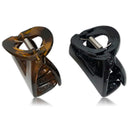 Scunci No-Slip Grip 5.5 cm Jaw Clips, All Day Hold, 2-Count Per Pack (1-Pack Total) Scunci