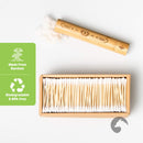 Bamboo Cotton Swabs 1000 Count | Biodegradable & Organic Wooden Cotton Buds | Double Tipped Ear Sticks | 100% Eco-Friendly & Natural! | Perfect for Ear Wax Removal, Arts & Crafts, Removing Dust & Dirt EcoFox Store