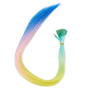 Rainbow Microbead Hair Extensions and Tools (20 In, Pastel Ombre, 202 Pieces) Glamlily