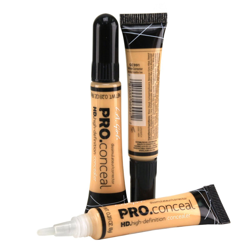 (CHOOSE YOUR COLOR) LA Girl HD Conceal High Definition Concealer 13 Color Choices (Yellow) LA Girl