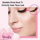 Vertex Eyebrow Brush Spoolie Comb - For Eyebrows Blending Brow Pomade | Small Angled Eyelash Brush For Longer Lashes Vertex
