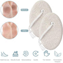 Natural Pumice Stone for Feet, Borogo 2-Pack Lava Pedicure Tools Hard Skin Callus Remover for Feet and Hands - Natural Foot File Exfoliation to Remove Dead Skin, Heels, Elbows, Hands Borogo