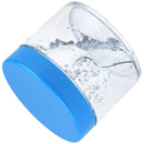 Beauticom 60 Grams/60 ML (2 Oz) Round Clear Leak Proof Plastic Container Jars with Blue Lids for Travel Storage Makeup Cosmetic Lotion Scrubs Creams Oils Salves Ointments (3 Jars) Beauticom