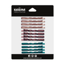 Karina 3 Color 12 Piece Swirl Bobby Pins Karina