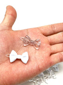 Tara Girls Self Hinge Plastic Bow Hair Barrettes Selection Pack Of 2 (BR29-31) Tara