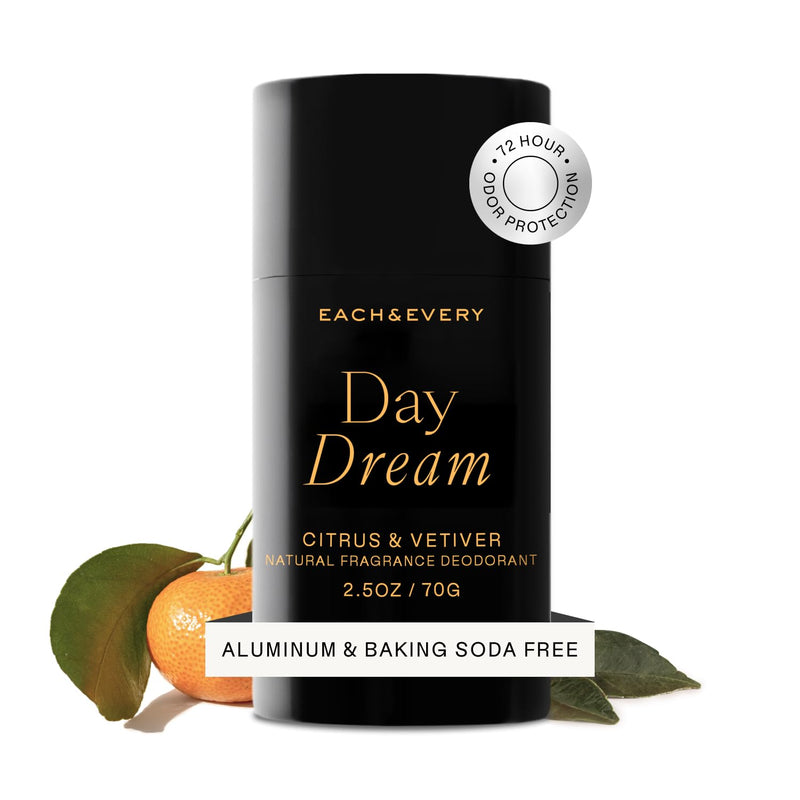 Each & Every Aluminum Free Deodorant for Women & Men - All Natural Deodorant for Sensitive Skin, EWG Verified - Clean, Baking Soda-Free, Plant-Based Fragrance, Raspberry & Mandarin, 2.5oz Infinity Warehouse