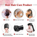 Bonnet Hood Hairdryer Attachment - Upgraded Hair Dryer Bonnet with Chin Strap and Longer Extended Hose More Easy to Enjoy Styling, Curling and Hair Deep Conditioning, Free Carrying Case Hooded Dryer. Sweetums Signatures