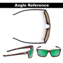 Flying Fisherman 7706TAG Freeline Polarized Sunglasses, Matte Tortoise Frame, Amber-Green Mirror Lens, Medium Flying Fisherman