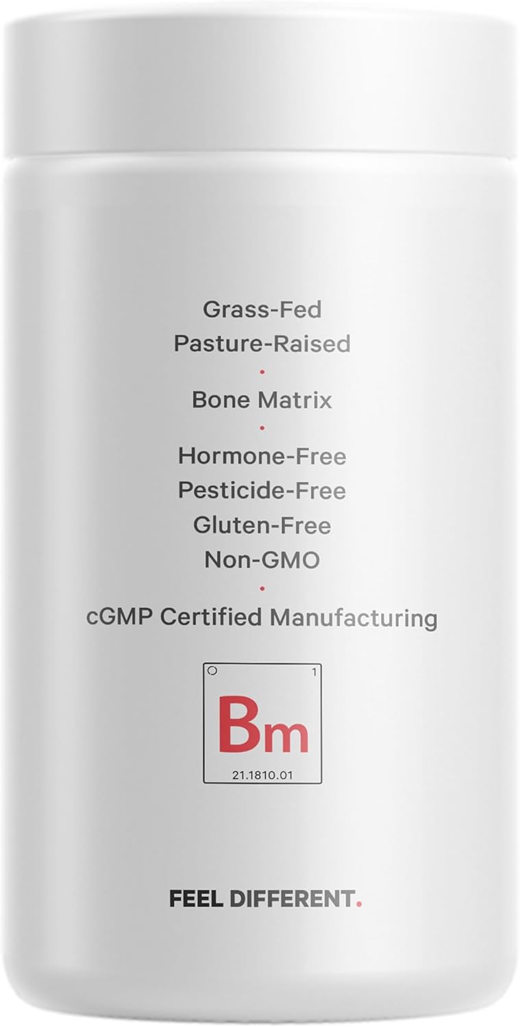 Codeage Grass-Fed Bone Marrow Supplement – Freeze-Dried, Non-Defatted Beef Bone Matrix & Cartilage – 1500mg per Serving, 180 Capsules Infinity Warehouse