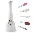 Fancii Professional Electric Manicure & Pedicure Nail File Set with Stand - The Complete Portable Nail Drill System with Buffer, Polisher, Shiner, Shaper and UV Dryer (Champagne Gold) Fancii