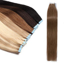 100% Remy Tape In Hair Extensions Real Human Hair Natural Seamless Skin Weft Invisible Hair Extensions Double Side Tape Hightlight Balayage Long Straight For Women (22'',50g/20pcs,