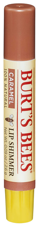 Burt's Bees Lip Balm, Moisturizing Lip Shimmer with Vitamin E & Coconut Oil, 100% Natural, Caramel, 0.09 Ounce (4 Pack) Burt's Bees