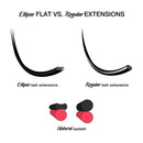 LASHVIEW Eyelash Extensions,Individual Lashes,Ellipse Eyelash Extensions 0.15mm D+ Curl 14mm Flat Lashes Eyelash Extensions Beauty Salon Use LASHVIEW