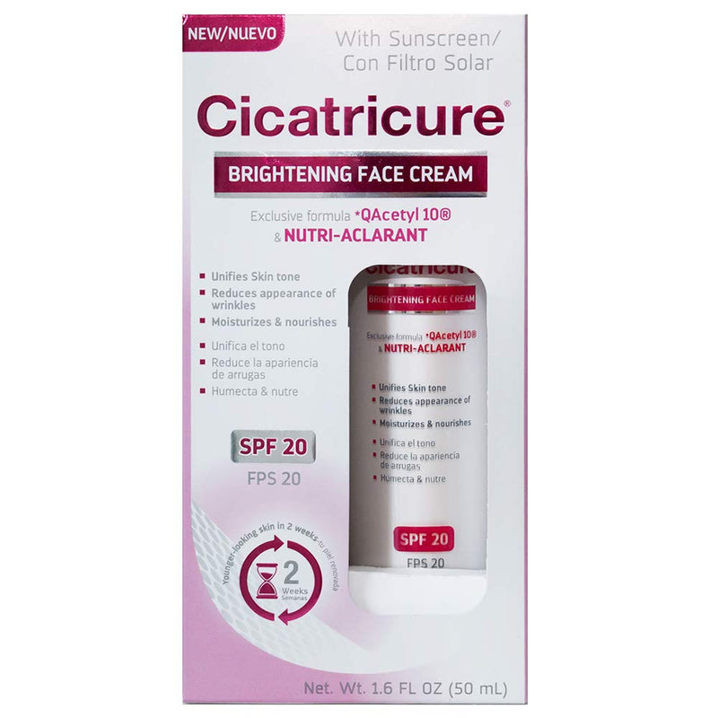 Cicatricure Brightening Face Cream with Q Acetyl 10, 1.6 fl oz CICATRICURE