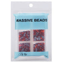 4000pcs Mixed Size Hot Fix Round Crystals Gems Glass Stones Hotfix Flat Back Rhinestones (Orange) MASSIVE BEADS
