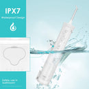 Cordless Water Flosser H2oflossTeeth Pick, [2020 NEWEST] High Pulse Rechargable Portable Oral Irrigator For Travel, Braces & Bridges Care, IPX7 Waterproof With 5 Interchangeable Jet Tips, White H20floss